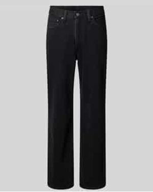 Levi's Loose Straight Fit Jeans Met Steekzakken - Zwart