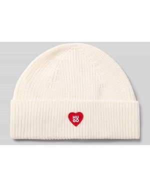 HUGO Beanie aus Schurwoll-Mix Modell 'SENTIALY_HAT' - Pink