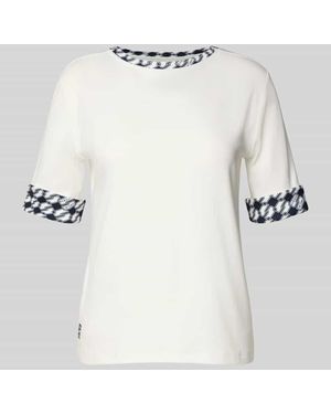 Marc Cain T-Shirt mit Rundhalsausschnitt - Grau