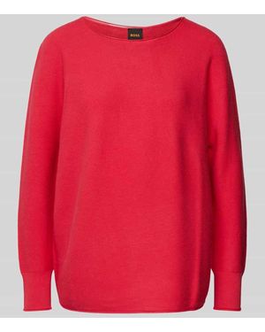 BOSS Strickpullover mit Ballonärmeln Modell 'Falandinas' - Rot