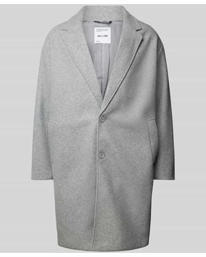 Only & Sons Oversized Mantel Mit Reverskragen Modell 'Worf' - Grau