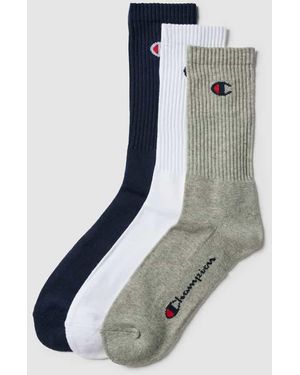 Champion Socken Mit Label-Detail Im 3Er-Pack Modell 'Crew Socks' - Mehrfarbig
