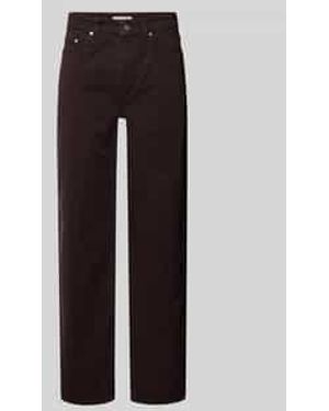 Lacoste Straight Leg Jeans Van Puur Katoen - Zwart