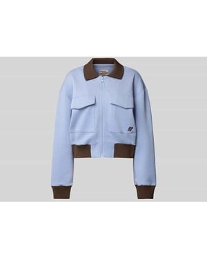 Baum und Pferdgarten Jacke mit Pattentaschen - Blau