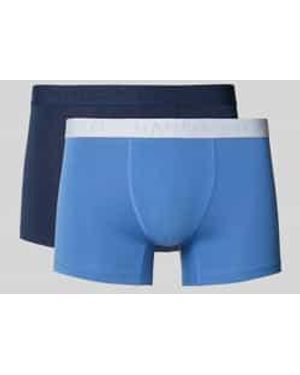 Hanro Boxershort Met Elastische Logo - Blauw