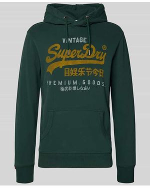 Superdry Hoodie mit Känguru-Tasche - Grün