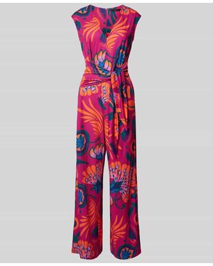 Ouí Jumpsuit Mit Bindegürtel - Rot