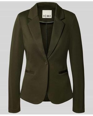 Ichi Slim Fit Blazer mit Paspeltaschen Modell 'KATE' - Grün