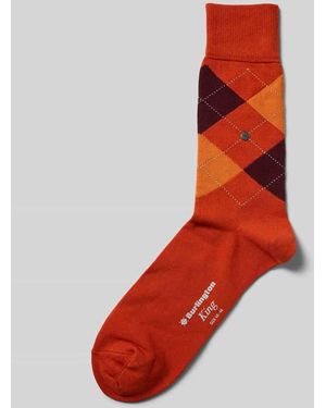 Burlington Socken mit Label-Details - Rot