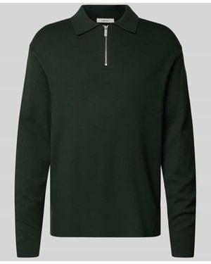 SELECTED Relaxed Fit Strickpullover aus Viskose-Mix Modell 'TELLER' - Grün