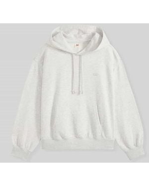 Levi's Regular Fit Hoodie aus Baumwoll-Mix - Weiß