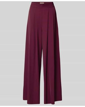 Rinascimento Wide Leg Hose mit Raffungen - Lila