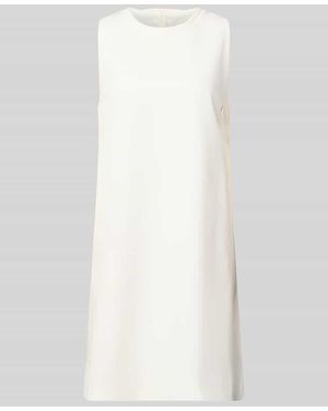 Windsor. Knielanges Business-Kleid mit Rundhalsausschnitt - Weiß