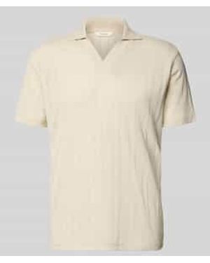 SELECTED Regular Fit Poloshirt Van Katoenmix Model 'Travis' - Naturel
