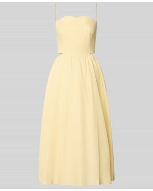 LeGer By Lena Gercke Midikleid mit Cut-Out Modell 'Tela' - Gelb