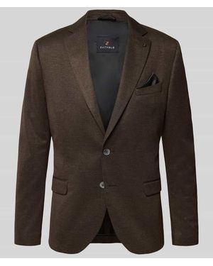 Zuitable Regular Fit Sakko mit Brustleistentasche Modell 'DiNick' - Schwarz