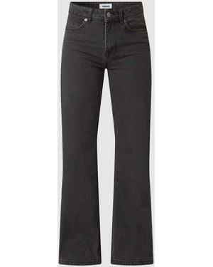 Minimum Straight Fit High Rise Jeans Aus Bio-Baumwolle Modell 'Miaja' - Schwarz