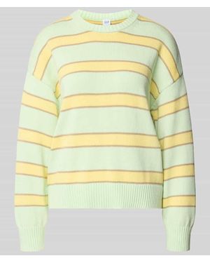 Gap Strickpullover mit Rundhalsausschnitt - Gelb