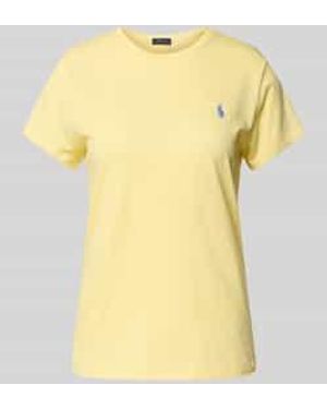 Polo Ralph Lauren T-Shirt Met Labelstitching - Geel