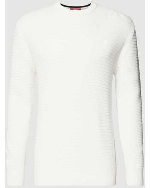 Esprit Strickpullover mit Sturkturmuster - Weiß
