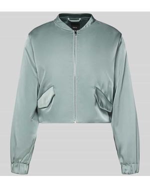 Zero Blouson mit Pattentaschen und Reißverschluss - Blau