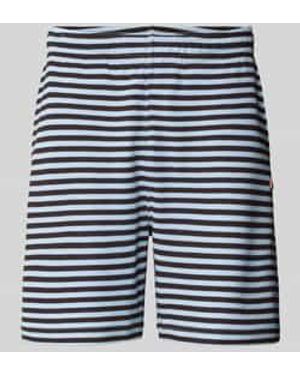Lacoste Regular Fit Sweatshorts Van Katoenmix - Blauw