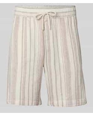 Mcneal Shorts Met Elastische Band - Naturel