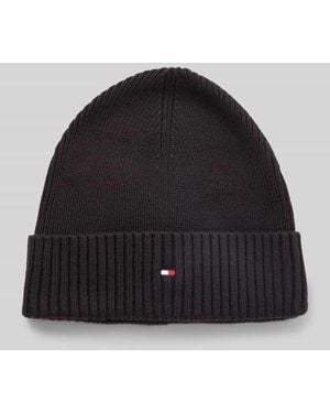 Tommy Hilfiger Mütze aus Baumwoll-Kaschmir-Mix - Schwarz