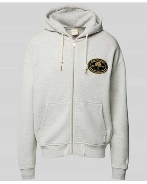 BLKVIS Sweatjacke Mit Label-Stitching - Grau