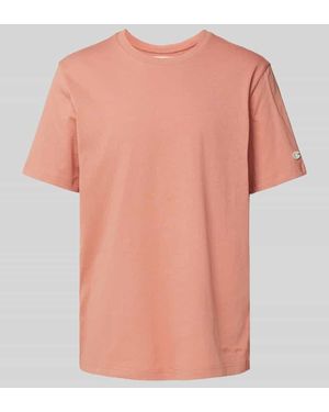 Champion T-Shirt mit Label-Stitching - Pink