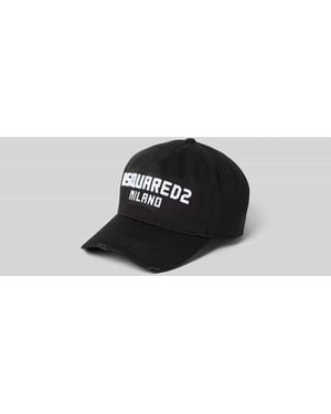 DSquared² Base Cap mit Logo-Stitching - Schwarz
