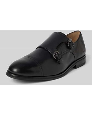 Joop! Lederschuhe mit Monk Straps Modell 'pero kleitos' - Schwarz