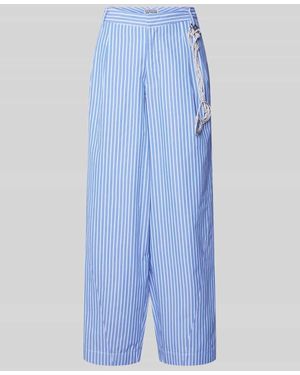 Essentiel Antwerp Loose Fit Karottenhose mit Strassgürtel Modell 'HOEK' - Blau