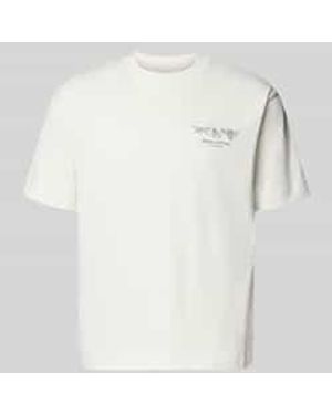Marc O' Polo Relaxed Fit T-Shirt Van Puur Katoen - Wit