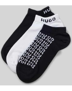 HUGO Socken Mit Label-Detail Im 3Er-Pack - Schwarz