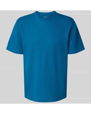 Tom Tailor Regular Fit T-Shirt aus Baumwoll-Mix - Blau
