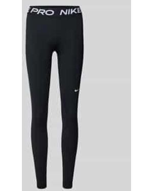 Nike Legging Met Logo En Elastische Band - Blauw
