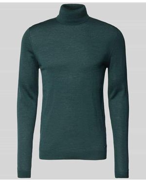 Roy Robson Wollpullover Mit Rollkragen - Grün