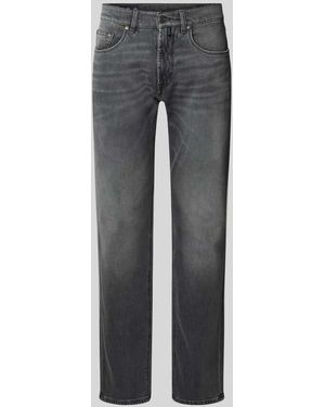 Pierre Cardin Tapered Fit Jeans im Used-Look Modell 'Lyon' - Grau