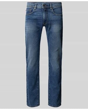 Pierre Cardin Regular Fit Jeans Mit 5-Pocket-Design Modell 'Lyon' - Blau