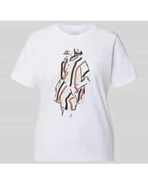Comma, T-Shirts - Wit