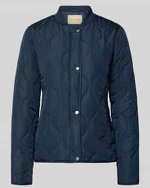 Soya Concept Gewatteerd Jack Met Opstaande Kraag Model 'Fenya 78' - Blauw