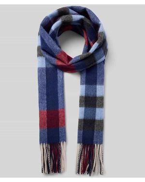 Ascot Wollschal mit Kaschmir-Anteil - Blau