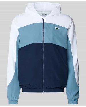 Lacoste Regular Fit Trainingsjacke mit Logo-Patch - Blau