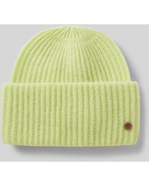 Fraas Beanie mit Label-Detail - Gelb