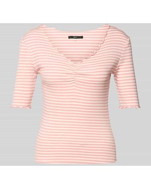Zero T-Shirt mit Wellensaum - Pink
