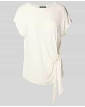 Ouí T-shirt Met Knoopdetail - Wit