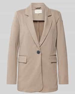 Freequent Blazer Met Reverskraag - Naturel