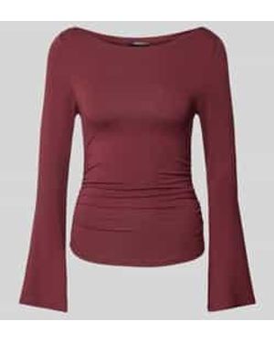 Gina Tricot Shirt Met Lange Mouwen En Rimpelingen - Rood