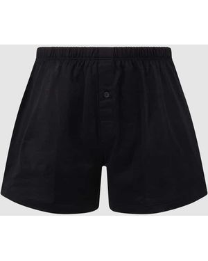 Hanro Boxershorts Aus Merzerisierter Baumwolle - Schwarz